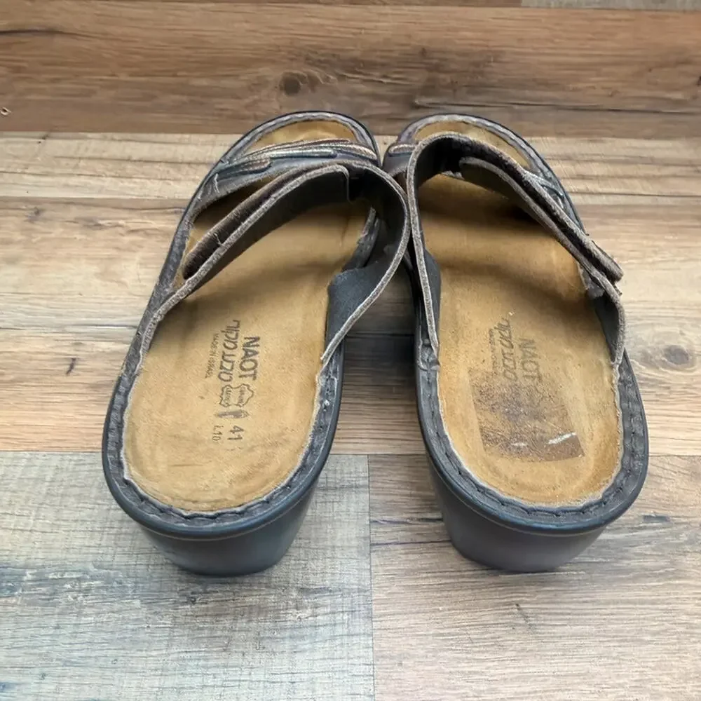 Naot Oleander Sandals Womens 10 Eu41 Casual Lifestyle Daily Slip On Slide
